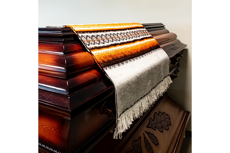 Funeral accessories, coffin